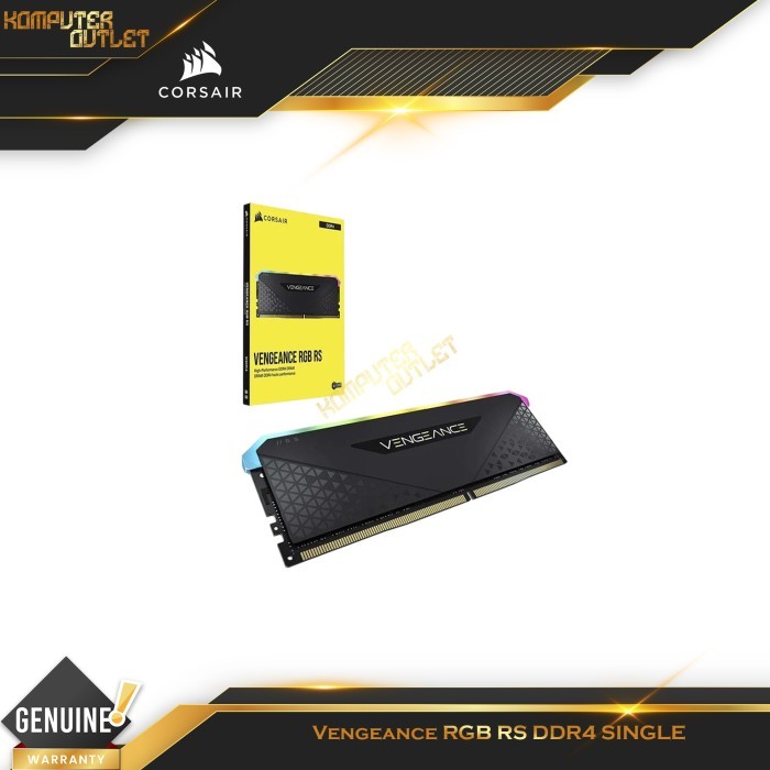 Corsair Vengeance RGB RS DDR4 16GB (1x16GB) 3600MHz RAM For PC