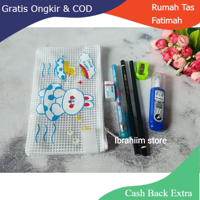 

Promo Alat Tulis 1 set / Study Set Pouch Plastik Karakter / Souvenir Ulang Tahun Anak / kado ulang tahun By Rumah Tas Fatimah
