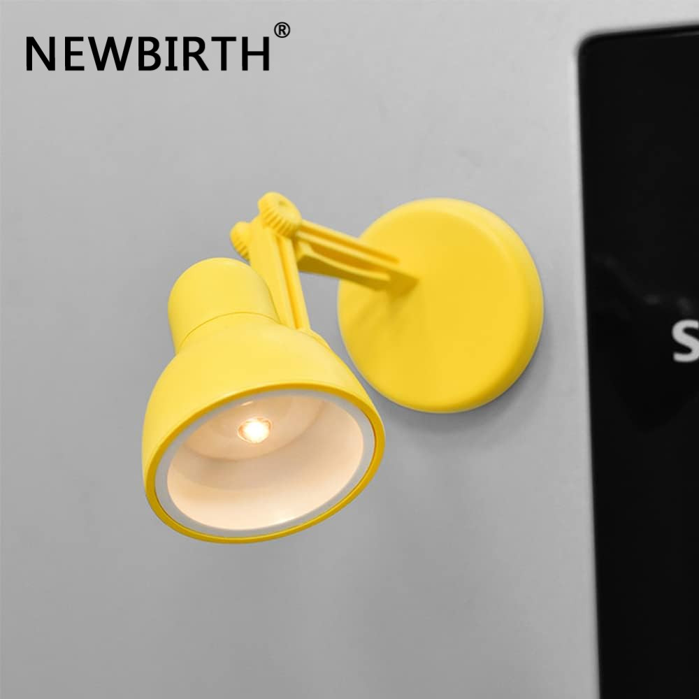 Mini Desk Lamp Refrigerator Magnet, Cute LED Table Fold-able Lamp Novelty Fridge Magnet, Night Study
