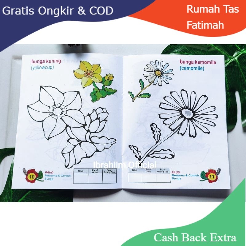 Promo (SERI MEWARNA DAN CONTOH) BUKU MEWARNAI ANAK PAUD/ BUKU ANAK ANAK EDUKASI MEWARNAI DAN CONTOH 