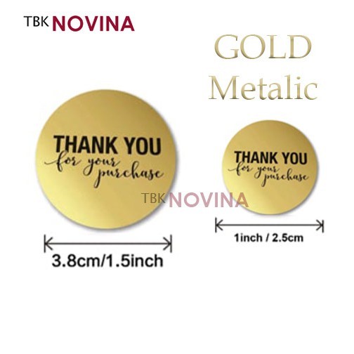 

[KODE BIG 3.8cm ] Stiker Thank You / Label Segel Thank You (10 pcs)