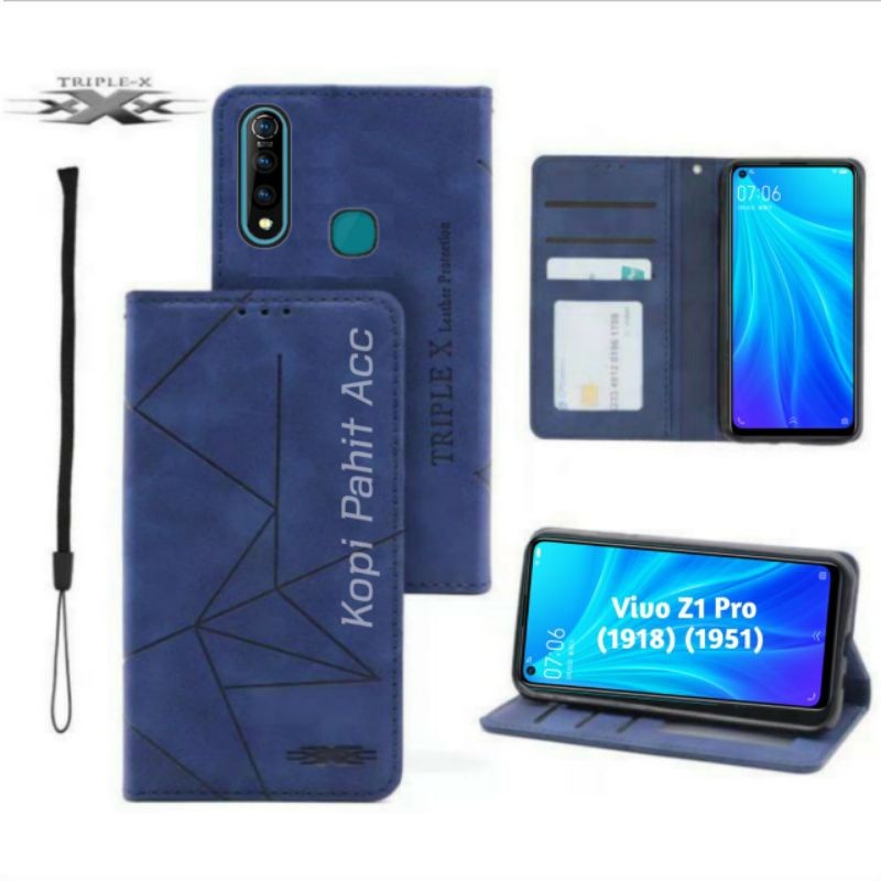 Case Vivo Z1 Pro Vivo 1918 1951 Flip Cover Wallet Sarung Hp Casing Dompet Flip Magnet