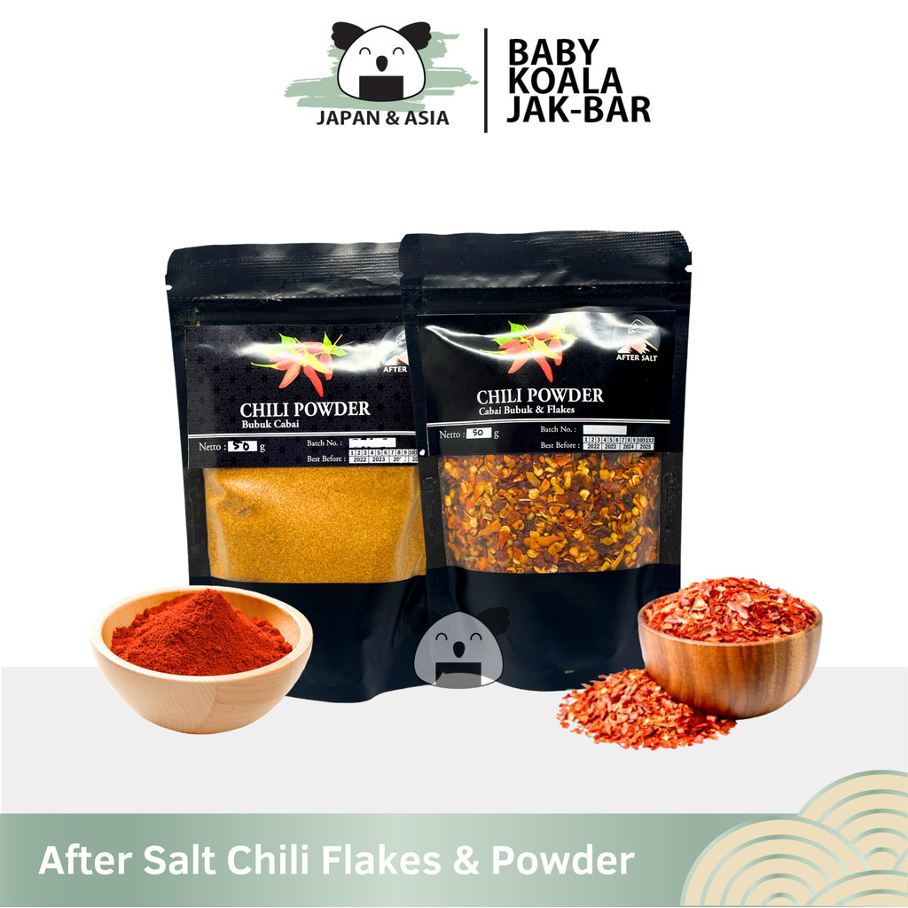 

AFTER SALT Chili Flakes Chilli Powder Togarashi 50 g | Cabe Bubuk Super Cabai Pedas Kasar Halus - BKJ