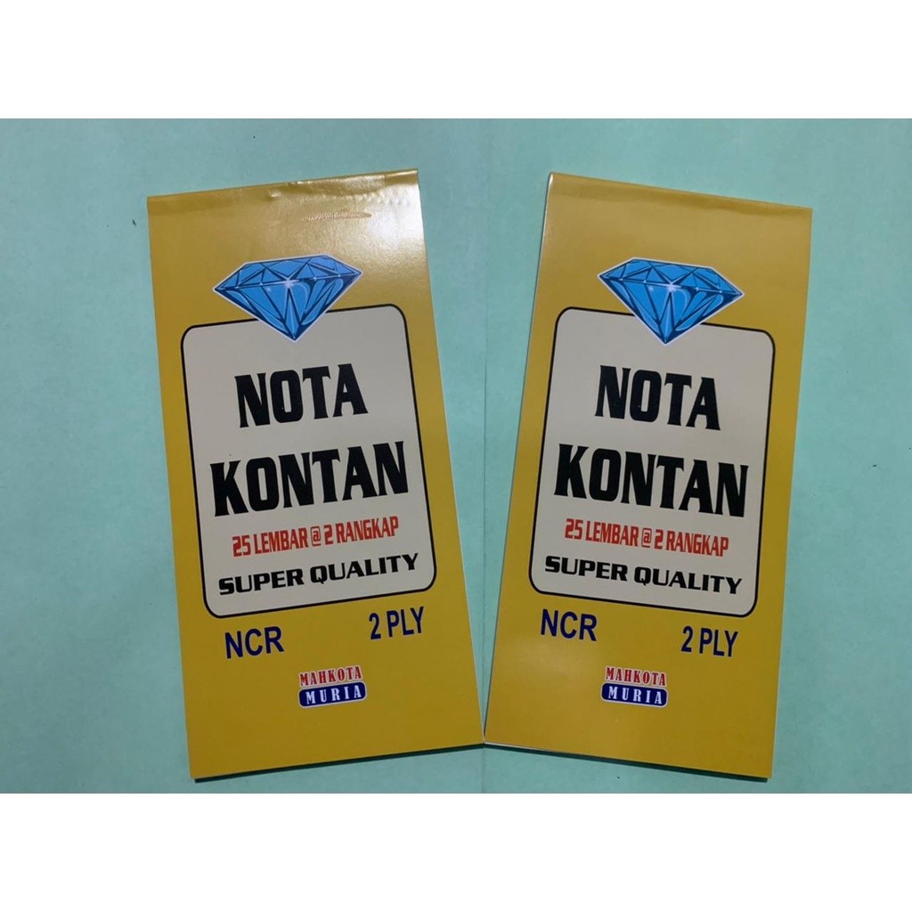 

Nota NCR Rangkap 2, Nota NCR, Ukuran lebih Panjang