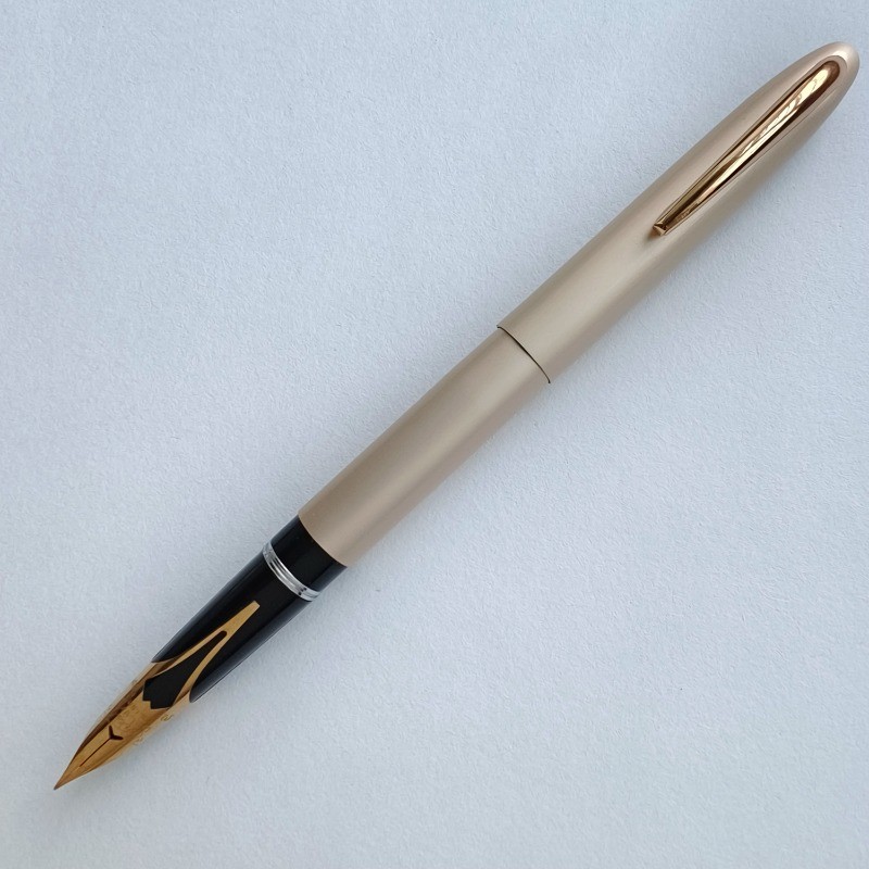 

Limited Edition Luxury Japan CREST Brushed Aluminum Fountain Pen Iridium F 0.5mm Nib Writing Office Supplies Office Stationery