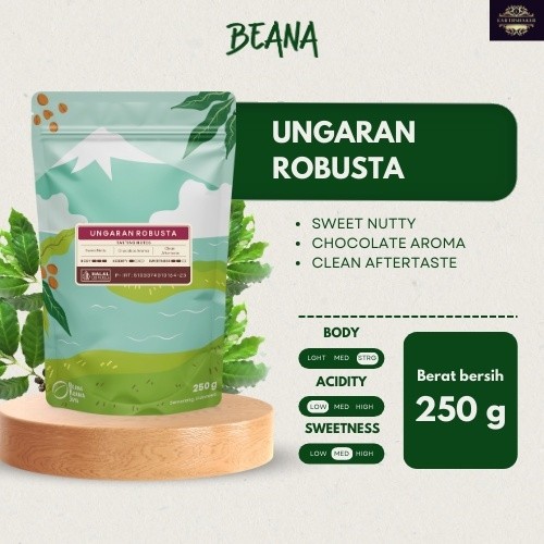 

Ungaran Robusta Coffee Roasted Beans | Biji Kopi Bubuk 250gr - Beana Roastery Semarang