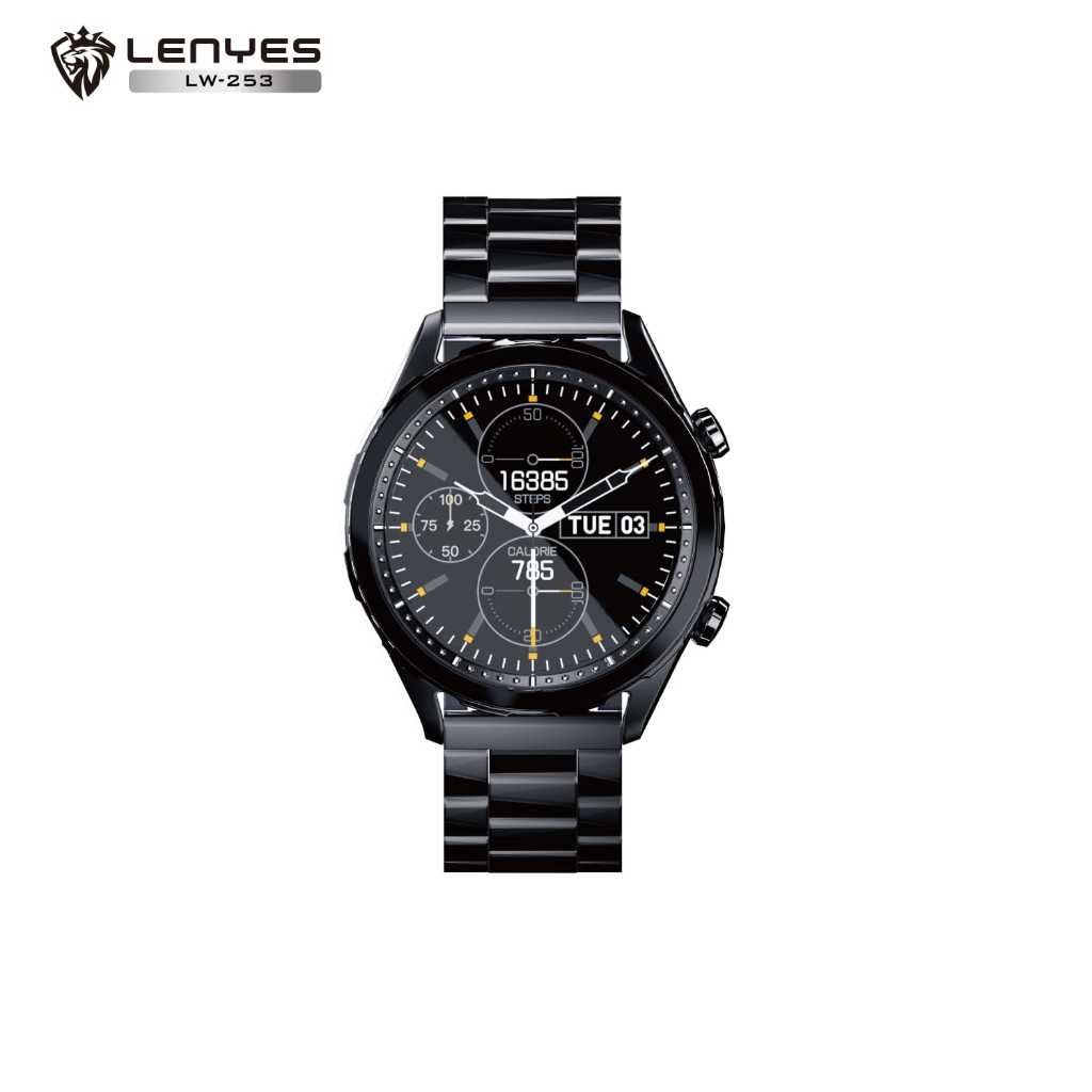 Smartwatch Waterproof LENYES LW253 1.39" IP68 Sport Heart Rate Blood Oxygen Touch Screen Magnetic Charging Jam Tangan