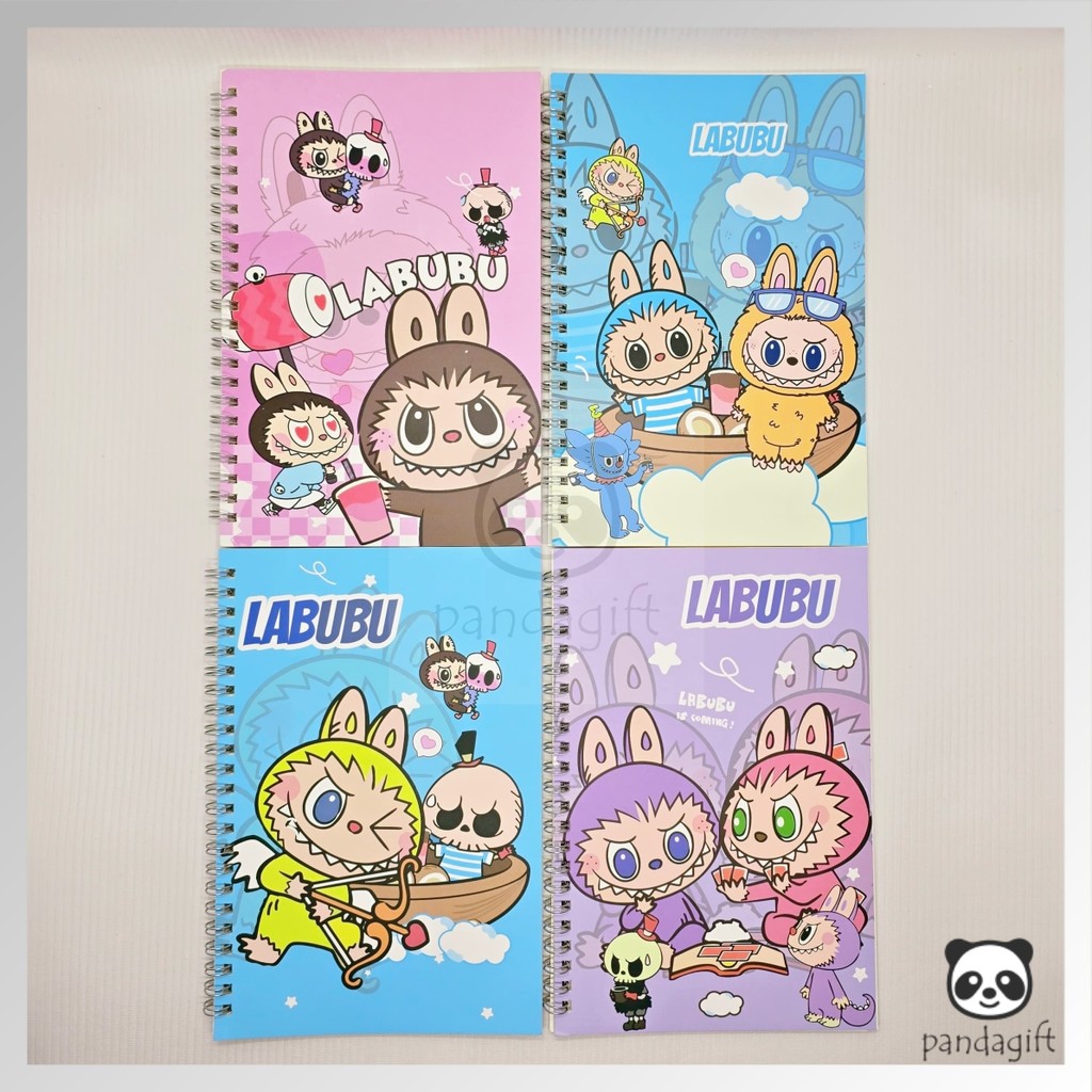 

Notebook A5 Buku Diary Aesthetic Jurnal Buku Catatan Note Gold Line Labubu Sanrio 40Lbr - GG0505