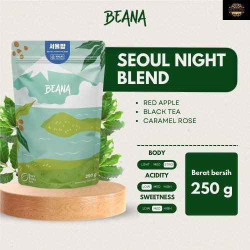 

Seoul Night Blend Coffee Roasted Beans | Blend Kopi Robusta Arabica 250gr - Beana Roastery Semarang