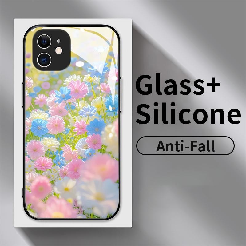 Case Hp For Samsung J7 Prime J4 Plus J6 Plus J7 2017 J7 Pro On7 2016 F02s F04 F12 F22 Kaca Glass Sil