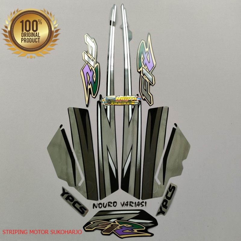 (ORI) striping yamaha fizr fiz r f1 zr 1996 1997 crome abu  kualitas original