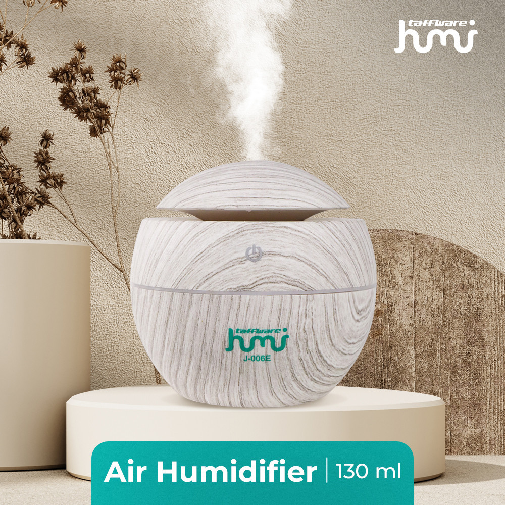 

- Taffware HUMI Air Humidifier Ultrasonic Aromatherapy Wood 130ml - J-006E -