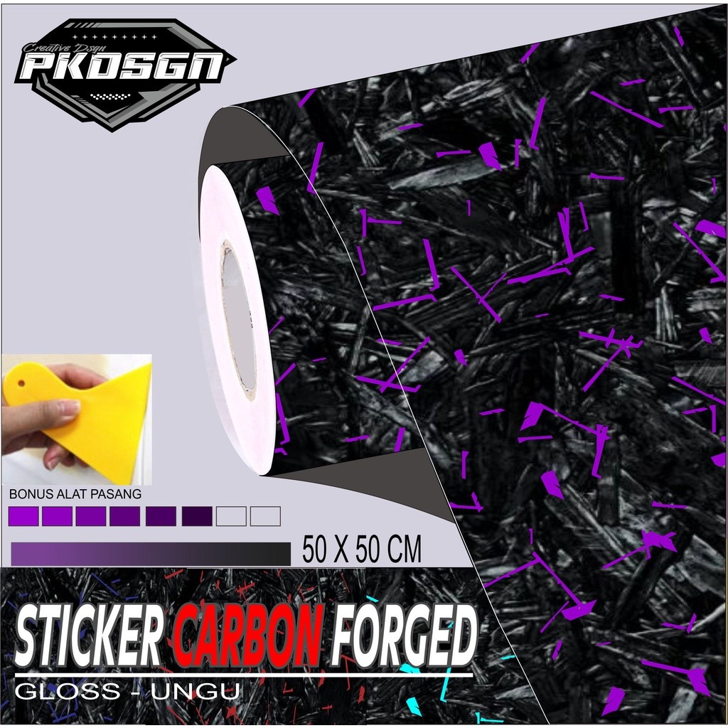 STIKER CARBON FORGED STIKER CARBON FORGED 50 X 50 CM