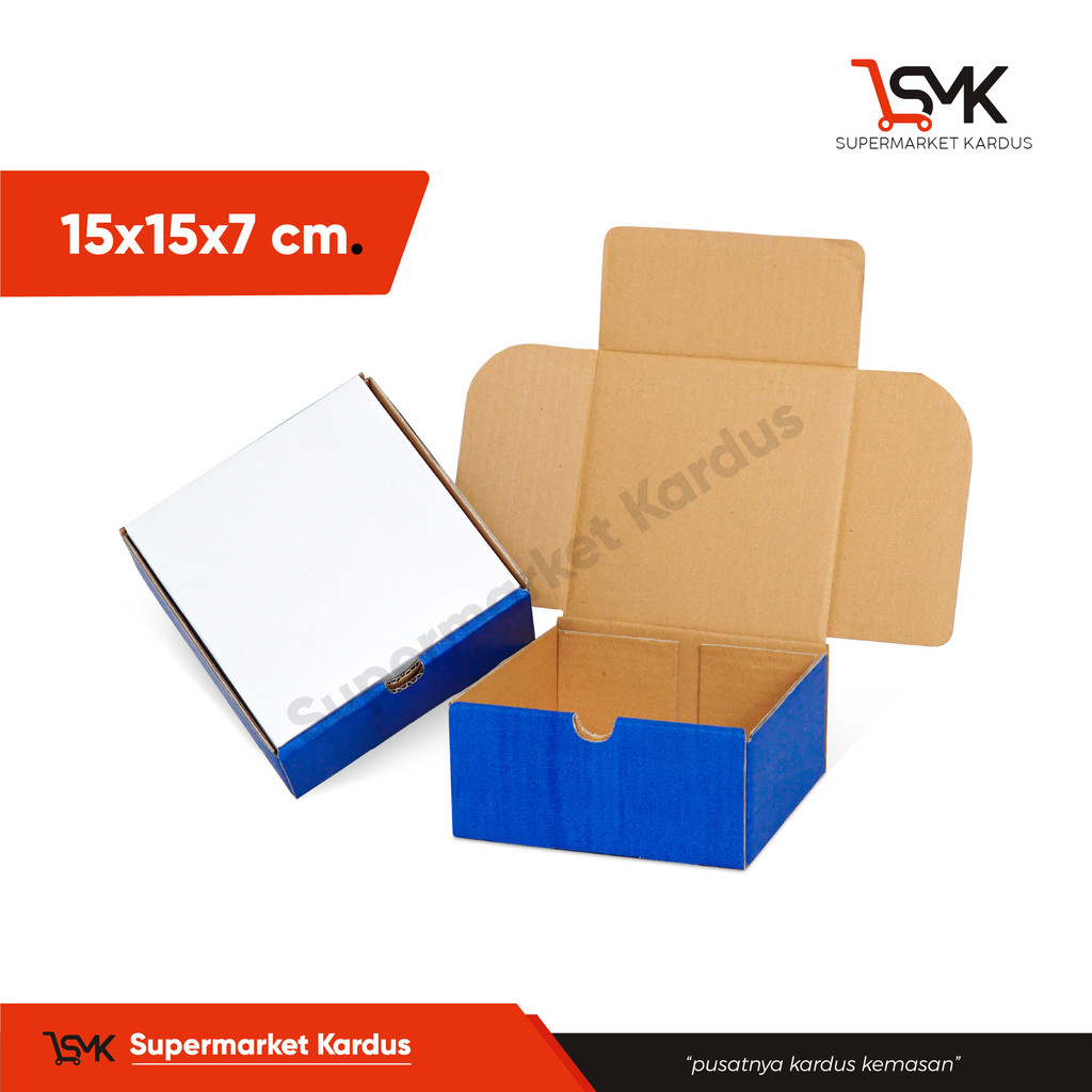

Box 15X15X7 cm LD Kardus/Kardusmini/Karduskecil/Boxkecil/Karton/Kartonmini/Kemasan/Hampers/Gift/skincare/tinggi7