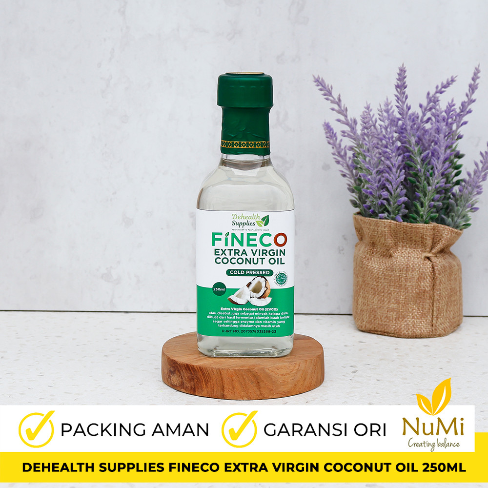 

250ML FINECO EVCO COCONUT OIL EXTRA VIRGIN, MINYAK KELAPA - DEHEALTH SUPPLIES