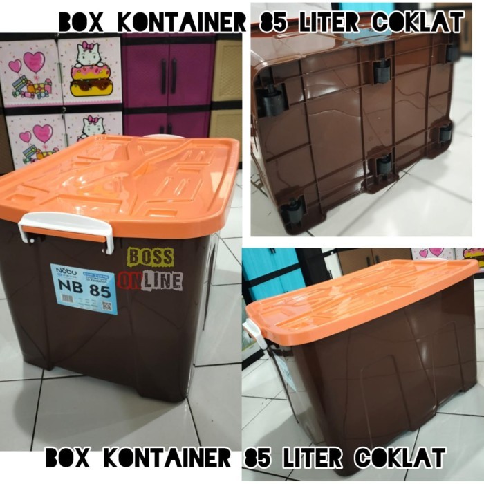 Box Kontainer Box Storage Tempat Penyimpanan warna Box putih  85 Liter