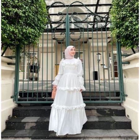 FUTURE - ZRX DRESS MAXI HIKETA RUFFLE RAMPEL PESTA KONDANGAN BISA PAKAI / XANTHIA DRESS VINTAGE / DR
