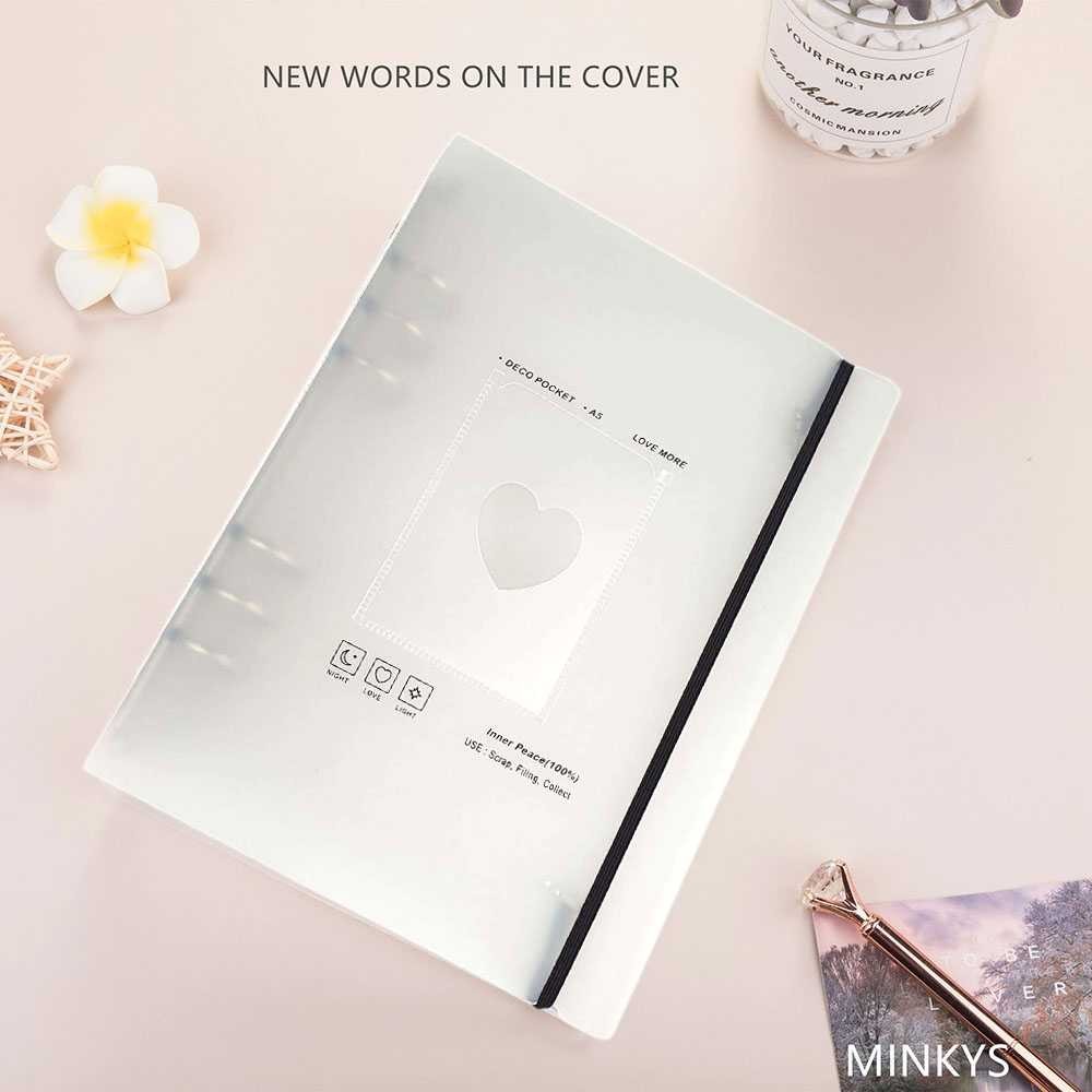 

promo gila Februari MINKYS MINKY Cover Binder A5 Photocards Collect Book Postcard Holder - 2021 Alat Rumahku