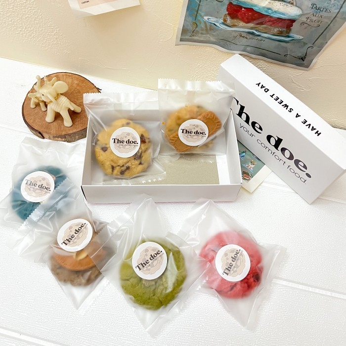 

[0k_market1] Box of 6 Cookies - 6 Cookies Variants of The doe. (Bisa untuk Hampers/ - Classic Mix