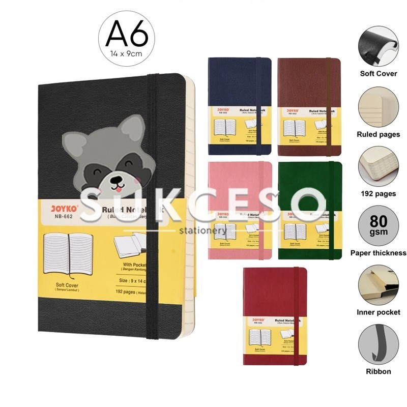 

Joyko Buku Notebook Diary NB-662 Soft Cover Ruled 96 Lembar / Agenda Buku Catatan Bergaris
