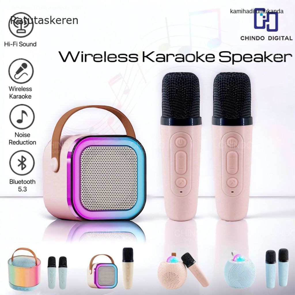 Speaker RIK0125 Bluetooth Mini Speaker Karaoke Speaker Portable with MIC Bluetooth MP3 Player Full B
