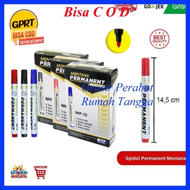 

GPRT Spidol Montana Permanen / Permanent Marker MP-12 / MP 12