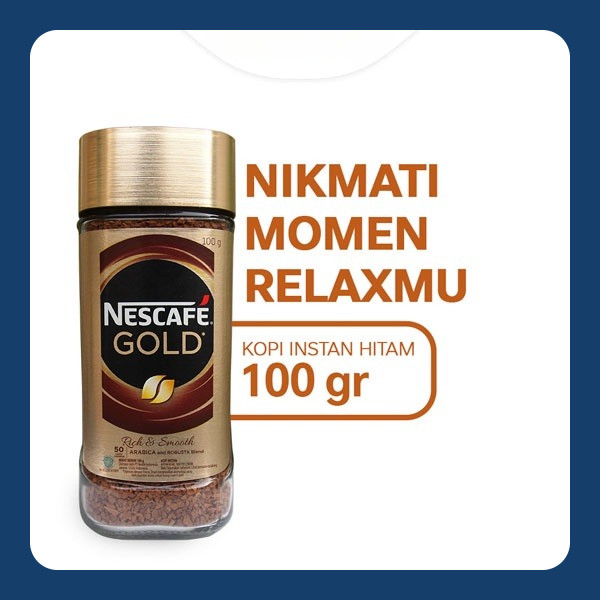 

Nescafe Gold Kopi Instan Kopi Hitam Jar 100 gr