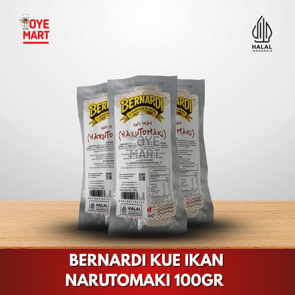 

BERNARDI KUE IKAN NARUTOMAKI 100GR/TOPPING RAMEN