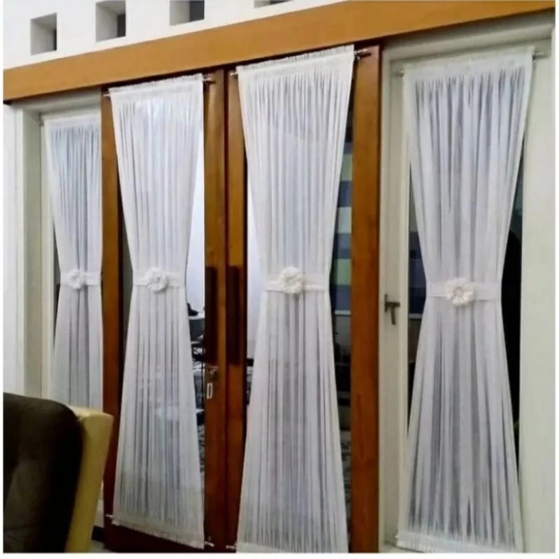 Hordeng Vitrase Kupu-Kupu Spiral – Gorden Tipis Putih Elegan untuk Rumah Minimalis