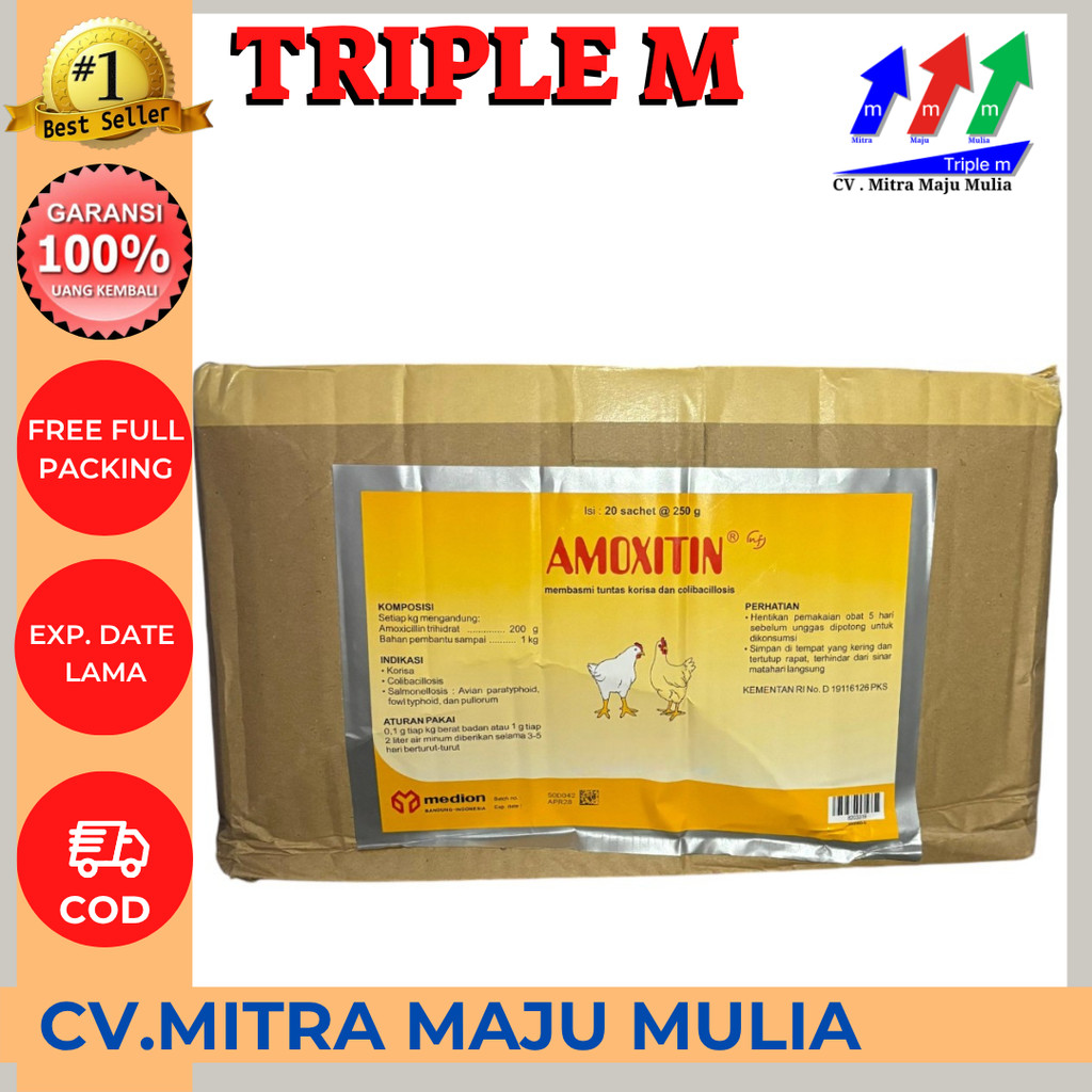 Amoxitin 250gr Medion obat korisa 1 DUS