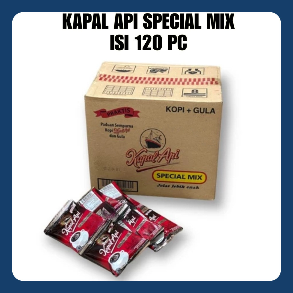 

KOPI KAPAL API SPECIAL MIX 25 gr KOPI ( DUS = 120 pc )
