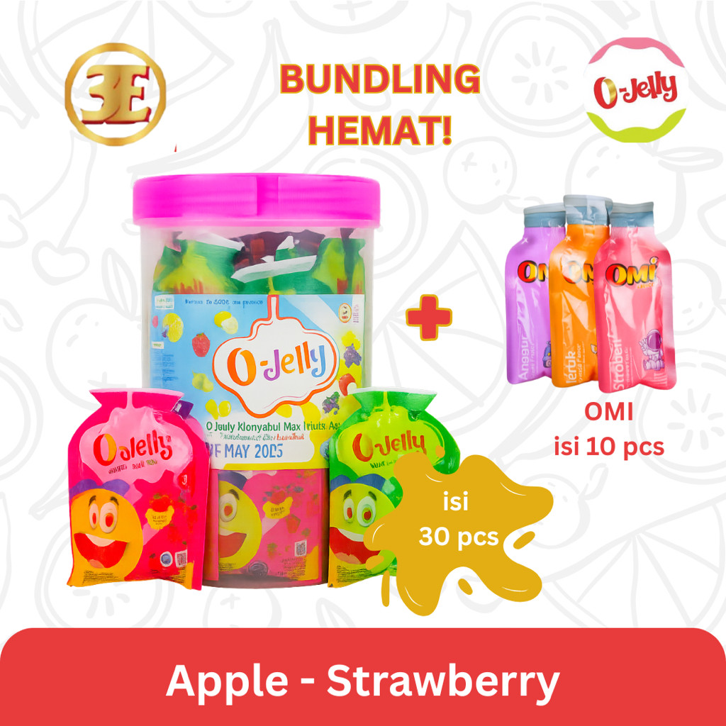 

Bundling Hemat Beli O Jelly Dapat Omi Juice Minuman Rasa Buah (30pcs+10pcs)