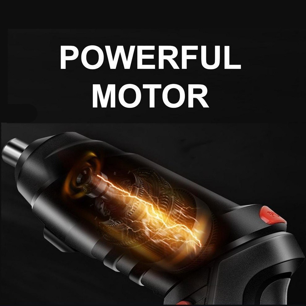 Hgcore Obeng Elektrik Set Komplit Obeng Listrik Screwdriver Cordless Mesin Bor Baterai Bor Mini