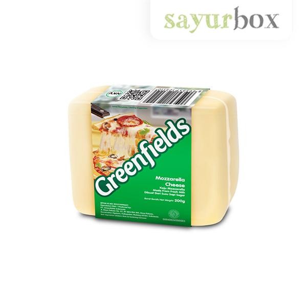 

Greenfields Mozzarella Cheese Block 200 gram Sayurbox