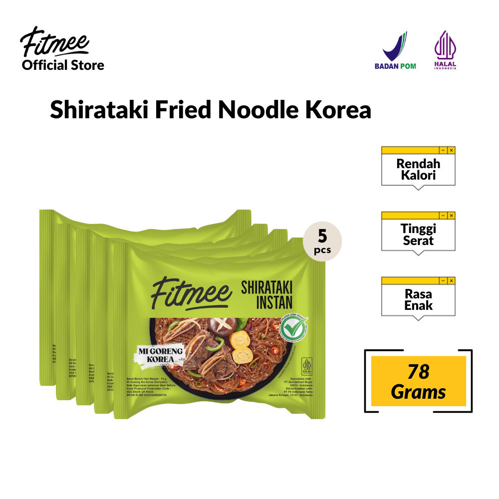 

Fitmee Mie Instan Shirataki Goreng Korea Gluten Free Isi 5