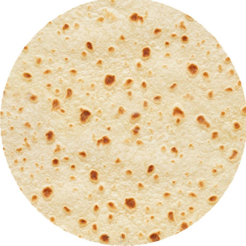 Soft Warm Mexican Tortilla Print Flannel Blanket for Couch Sofa Home Office Bed Camping Funny Blanke