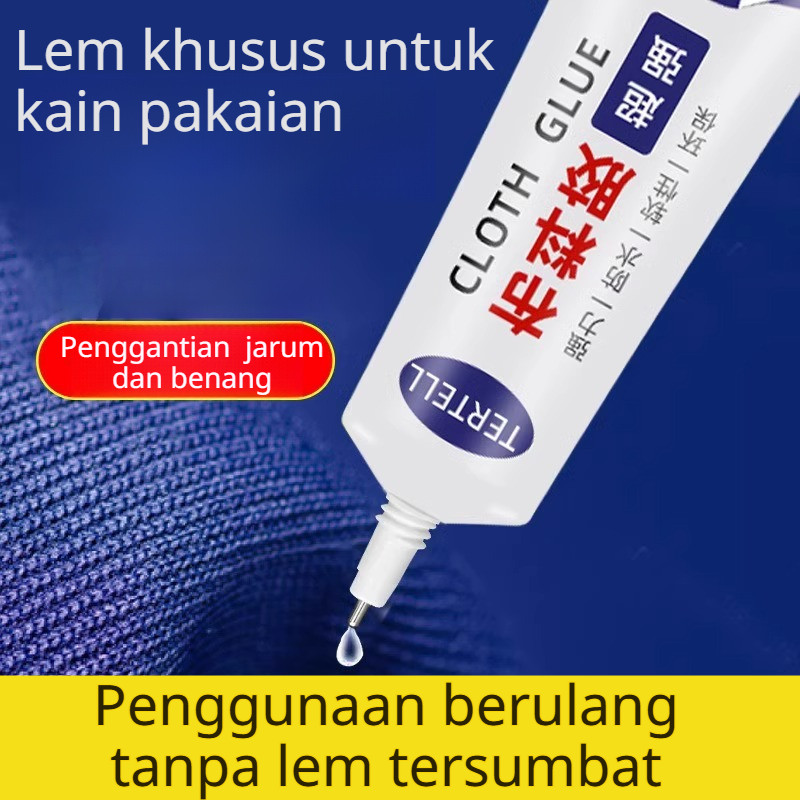 

【Beli 1 Gratis 2】 Alat Perbaikan Tanpa Jahitan, Lem Kain Super Lengket/perbaikan Lubang Pakaian Lem Perbaikan Rumah Tangga Universal Instan/lem Kain Ramah Lingkungan Tanpa Jarum Dan Mudah Dioperasikan