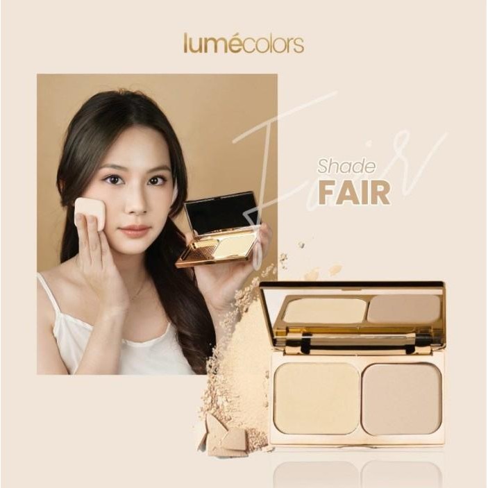 Lumecolors Compact Powder Bedak Padat Oil Control Bedak Lumecolors - Fair MB