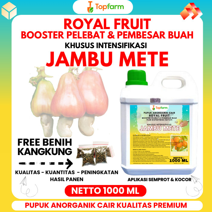 Pupuk Topfarm / Pupuk Booster Jambu Mete / Pupuk Cair Booster Jambun Mete / Pupuk Buat Pohon Jambu M