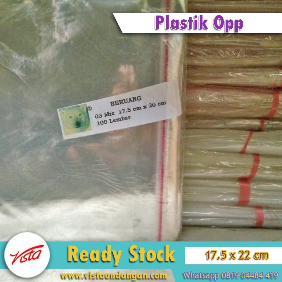 

Plastik OPP 17,5 x 22 cm, Packaging Souvenir Undangan