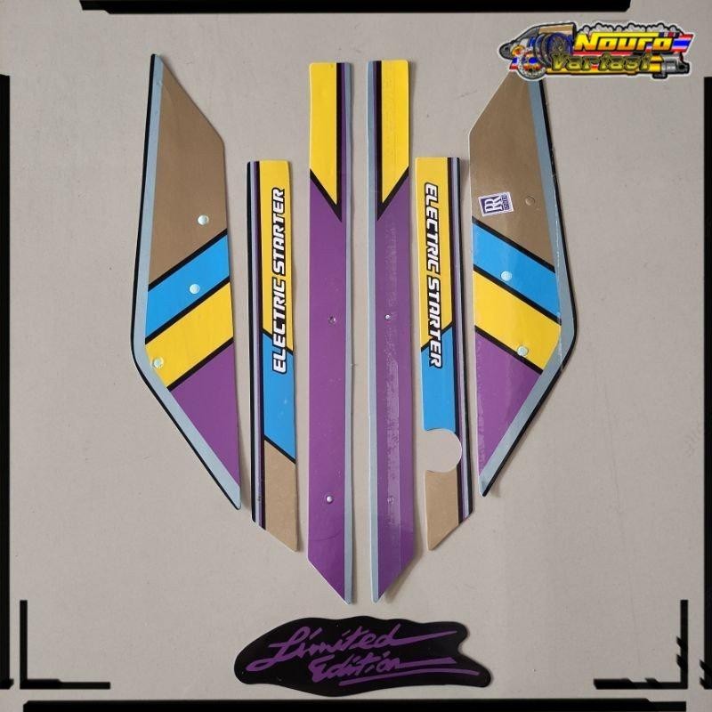 COD aksesoris Motorcycle striping honda astrea prima 1990 hitam limited list body d standar berkuali