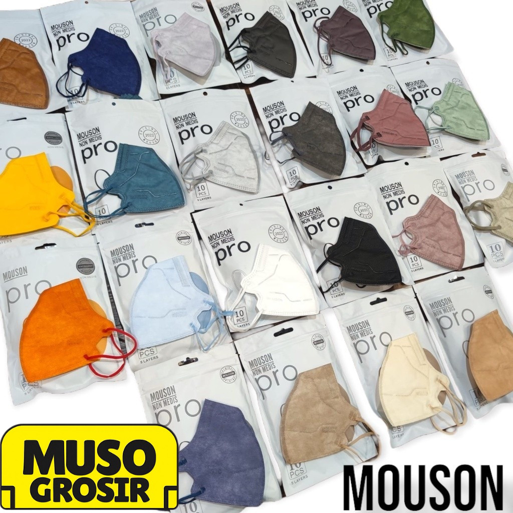MUSO | MASKER KN95 PRO MOUSON 5PLY - MASKER KN95 NEW KOREA DESIGN MOUSON PRO 5PLY ( LIKE AER )