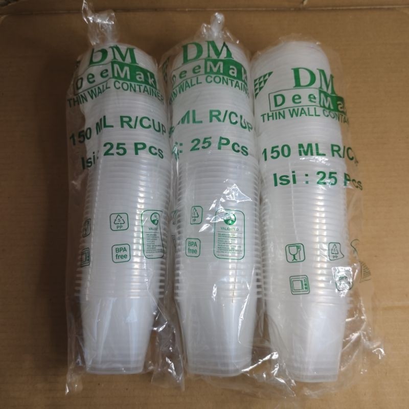 

cup puding/thinwal 150 ml isi 25 pcs