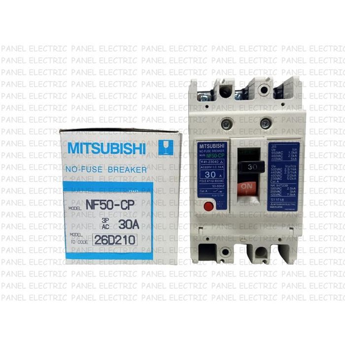 

NO FUSE BREAKER NFB MCCB 3P MITSUBISHI NF50-CP NF 50CP 10A/15A/20A/30A - 10ASale
