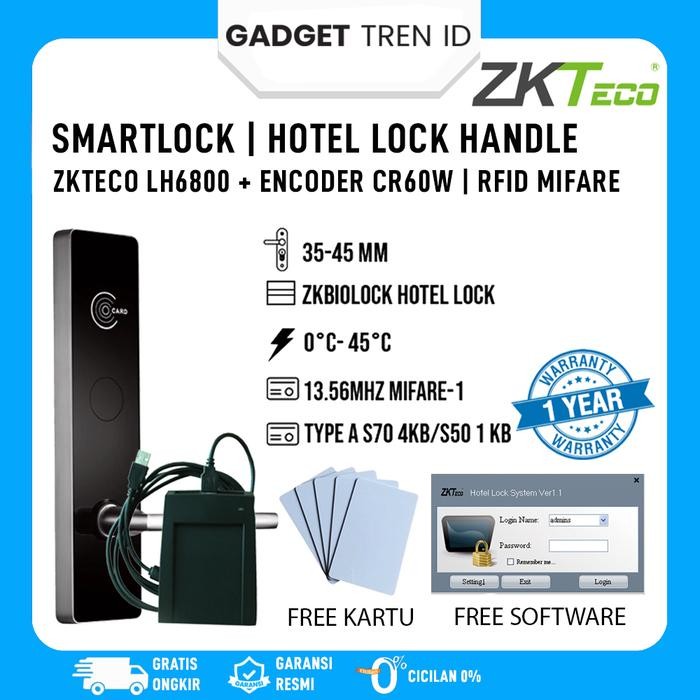 

Handle Pintu Kamar ZKTeco LH6800 Bisa Untuk Hotel | Kost | Penginapan - LH6800