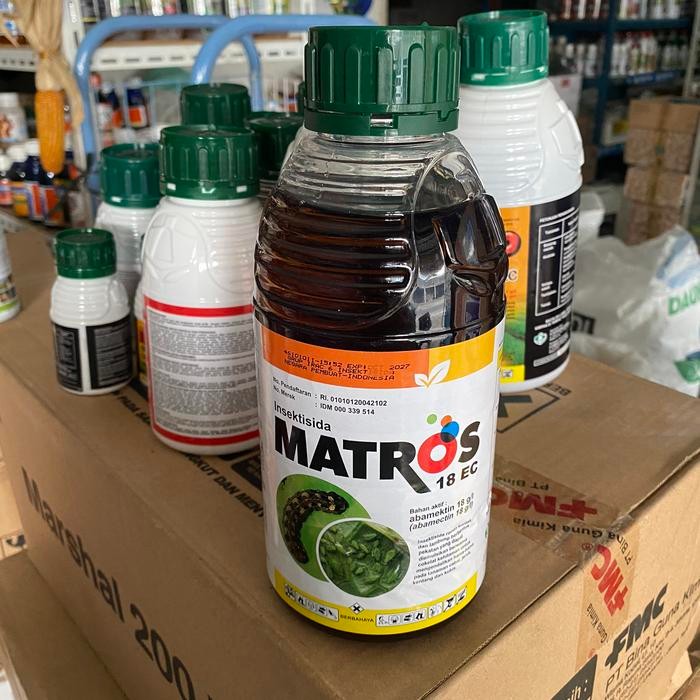 Insektisida MATROS 18EC Abamektin Racun Lambung Kayaku 1 liter