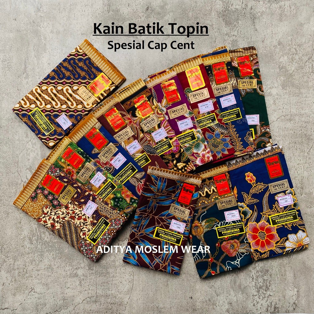 Kain Panjang Batik Halus Topin Cap Cent Samping Kebat Jarik Batik Pekalongan Wanita