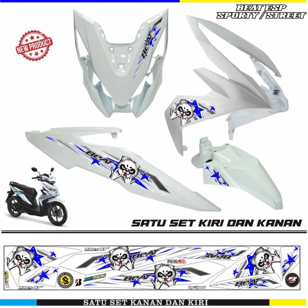 STRIPING HONDA BEAT ESP BEAT STREET STIKER BEAT SPORTY STIKER MOTOR