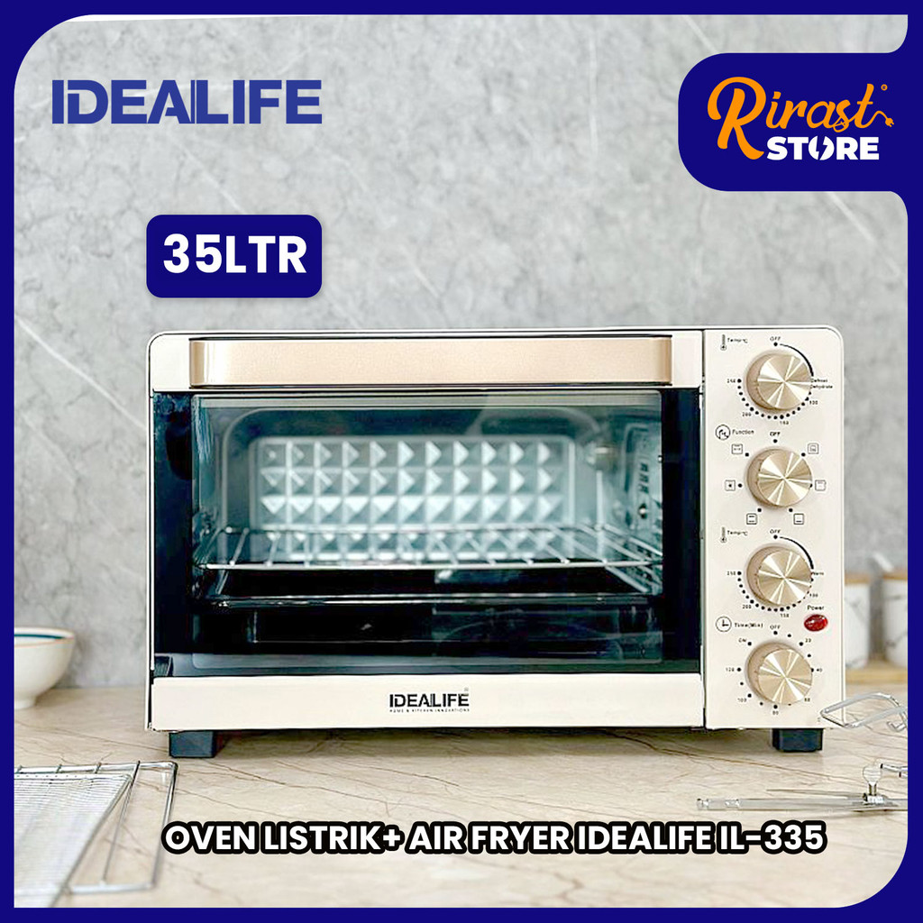 RIRAST - IDEALIFE OVEN LISTRIK AIR FRYER KAPASITAS 35 LITER IL-335