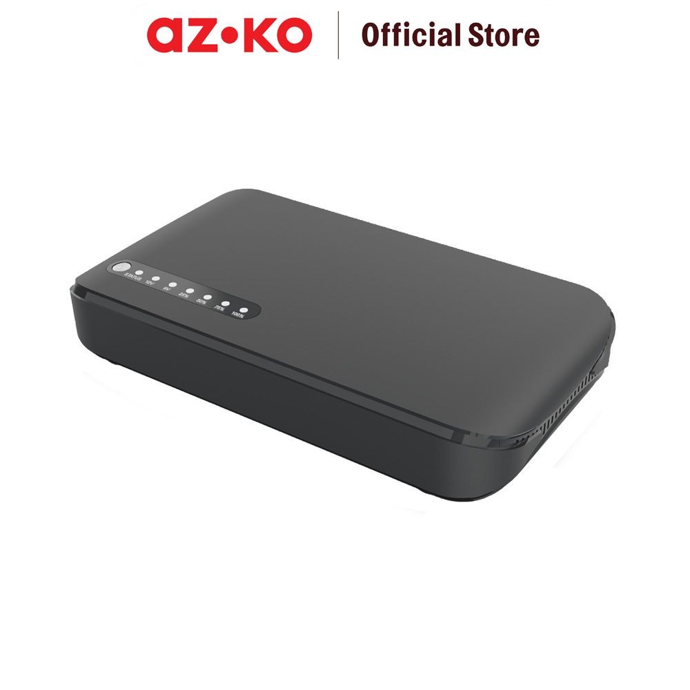 AZKO Krisbow Mini Ups Portable Dc Poe 20000 Mah - Hitam Alat Suplai Daya Listrik Penyuplai Listrik C